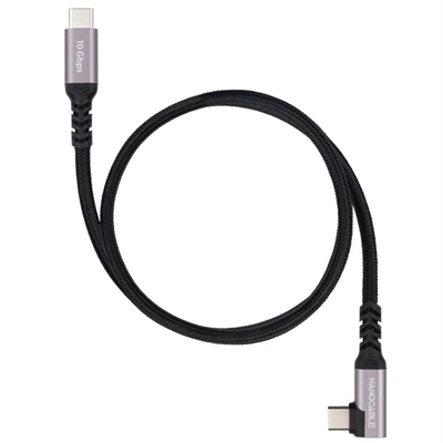 Nanocable Cable USB-C 3.2 GEN2 Acodado 100W 2 M