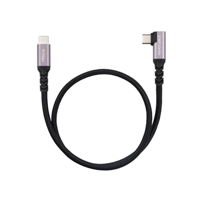 Nanocable Cable USB-C 3.2 GEN2 Acodado 100W 1 M
