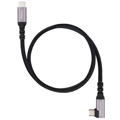 Nanocable Cable USB-C 3.2 GEN2 Acodado 100W 3 M
