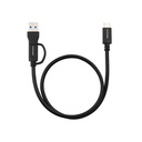 Nanocable Cable USB-C+USB-A/USB-C 3.2 GEN2 3 M