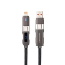 Nanocable Cable USB-C+USB-A/M-LIGHTNING+USB-C/M 1M
