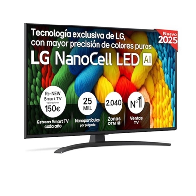 LG 43NANO81A6A TV 43" UHD SMART TV 4K NanoCell
