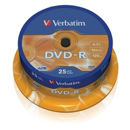 [CCDDMW0008] Verbatim DVD-R 4.7GB 16x Tarrina 25Uds