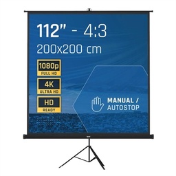[MPRPAY0047] iggual Pantalla 112" 200x200 cm 1:1 trípode+bolsa