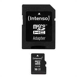 [MTMSDM0105] Intenso 3413470 Micro SD clase 10 16GB c/adapt