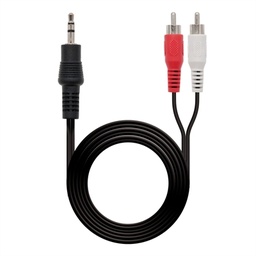 [AISCCI0040] Nanocable Cable Audio, Jack 3.5/M-2xRCA/M 1,5 M