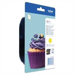 [CCICTO0387] Brother Cartucho LC123YBP Amarillo Blister