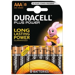 [AISPIL0097] Duracell Plus Power Pila Alcalina AAA LR03 Pack 8