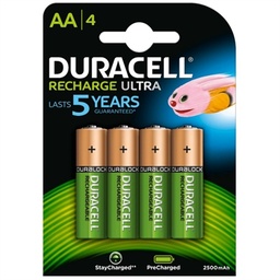 [AISPIL0112] Duracell Pila Recargable HR6 AA 2500mAh Blister*4