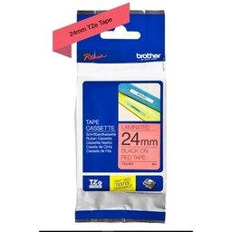 [CCICIS0085] Brother TZe451 cinta laminada 24mm Negro/Rojo 8m