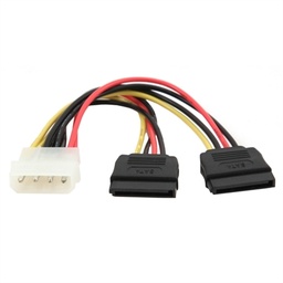 [APTAPC0640] Gembird Cable de Alimentación Molex a 2x SATA 15cm