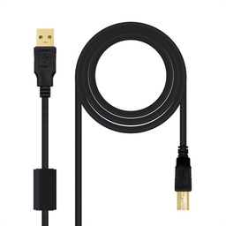 [AIEACI0081] Nanocable Cable USB 2.0 Impresora  Ferrita 5 M