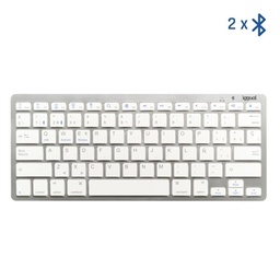 [FTRTEI0009] iggual Teclado Bluetooth Slim TKL-BT plata 2 canal