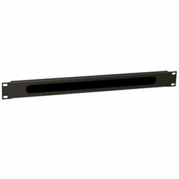 [ANEAAA0138] WP Guía Cable con cepillo 1U black  RAL 9005
