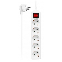 [AELREG0049] EWENT EW3916  Regleta 5 Tomas / 1 interruptor 1.5m