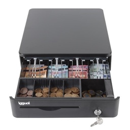 [APTACP0067] iggual Cajón Portamonedas IRON-10R 38cm 4+5 negro