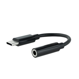 [AISCCI0587] Nanocable Adaptador Audio USB-C/M a Jack/H, Negro