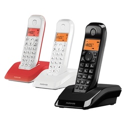 [NTETIN0120] MOTOROLA S1203 Telefono DECT TRIO Colores