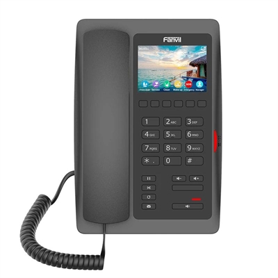 Fanvil H5W-B Hotel Teléfono IP, con PoE, WiFi 2.4G