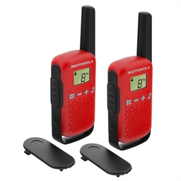 [NTEINT0027] MOTOROLA T42 Walkie Talkie 4Km 16CH Rojo Duo