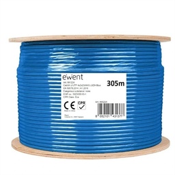 [AAOAAC0162] Ewent Bobina Cable Red CAT6A U/UTP,LSZH,305m
