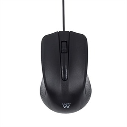 [FTRRCA0756] EWENT Raton Usb 1000dpi 1.2mt Negro
