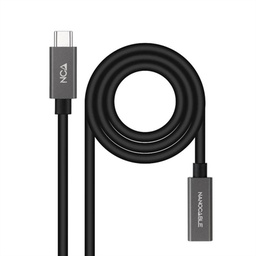 [APTAPC1128] Nanocable Cable USB 3.2 Gen2 USB-C M/H 1,5 M Negro