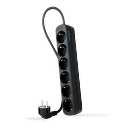 [AELREG0110] Nanocable Regleta de Enchufes 6 Tomas 1.4 m Negro