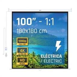[MPRPAY0070] iggual Pantalla eléctrica 1:1 100" 180x180 cm