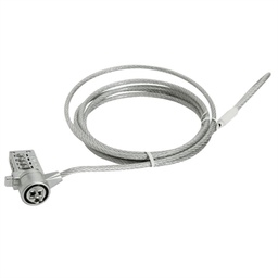 [AAOAAC0087] Gembird Cable de Seguridad Portátiles (4 dígitos)