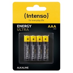 [AISPIL0143] Intenso Pila Alcalina energy ultra AAALR03 Pack-4
