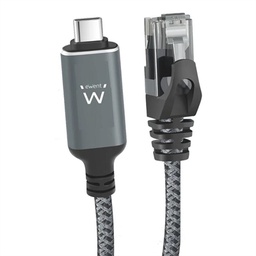 [AAOAAC0197] EWENT Cable USB-C 3.1 A RJ45 CAT6 FTP, 1Gbps, 2m