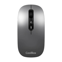 [FTRRIN0544] Coolbox Ratón W02-IA Inalámbrico RF+BT Gris