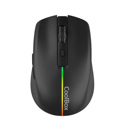Coolbox Gaming Ratón  W01 1600DPI Inalámbrico Negr