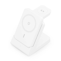 [AATCAT0482] Aisens Cargador Inalámbrico USBC 15W 4 en 1 Blanco