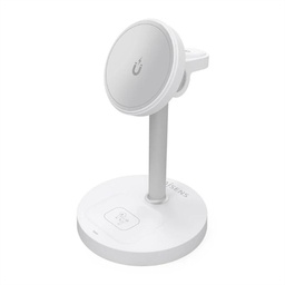 Aisens Cargador Inalámbrico USBC 15W 3 en 1 Blanco