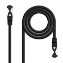 Nanocable Cable red Cat. 8.1 2GHZ SSTP Negro 0,25m