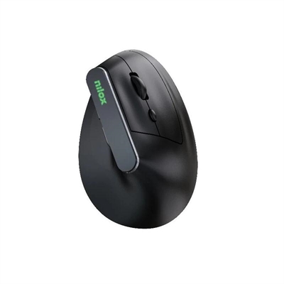 Nilox Ratón Wir Vertical Rec. Silen 1600 DPI Negro