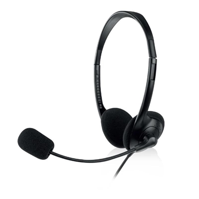 EWENT EW3568 Auricular USB+micrófono cable  2,1m