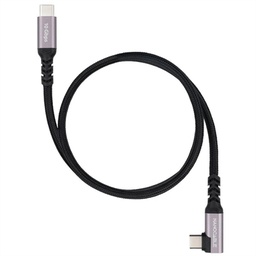 [APTAPC1249] Nanocable Cable USB-C 3.2 GEN2 Acodado 100W 2 M