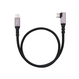 [APTAPC1248] Nanocable Cable USB-C 3.2 GEN2 Acodado 100W 1 M