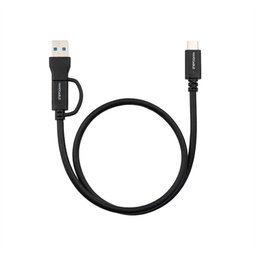 [APTAPC1251] Nanocable Cable USB-C+USB-A/USB-C 3.2 GEN2 0.5M