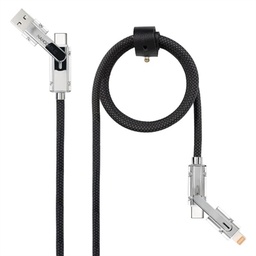 [APTAPC1245] Nanocable Cable USB-C+USB-A/M LIGHTNING+USB-C/M 1M