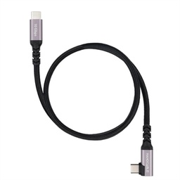 [APTAPC1247] Nanocable Cable USB-C 3.2 GEN2 Acodado 100W 0.5 M