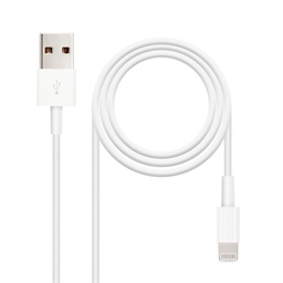 [AAOATI0409] Nanocable Cable de datos/carga LIGHTNING/USB 2 M