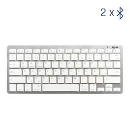 [FTRTEI0009] iggual Teclado Bluetooth Slim TKL-BT plata 2 canal