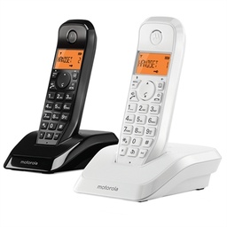 [NTETIN0119] MOTOROLA S1202 Telefono DECT DUO Blanco / Negro