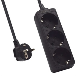 [AELREG0077] Ewent Ew3959 Regleta 3 tomas Negro