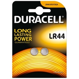 [AISPIL0110] Duracell Pila Botón Alcalina LR44 1,5V Blister*2