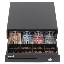 [APTACP0065] iggual Cajón Portamonedas IRON-15 37cm 4+8 negro
